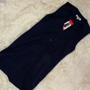 Steve Madden Navy Pinstripe Mini Dress